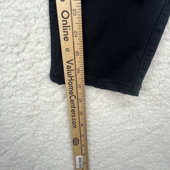 7 For All Mankind‎ The High Waist Skinny Jeans Size 32x27 Stretch Black Denim - Picture 3 of 7